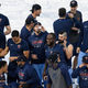 The Twins celebrate their AL Central championship.